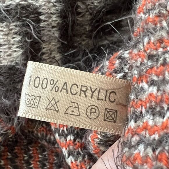 Western Tribal Aztec Fuzzy Soft Shawl Wrap poncho OS - Picture 9 of 9